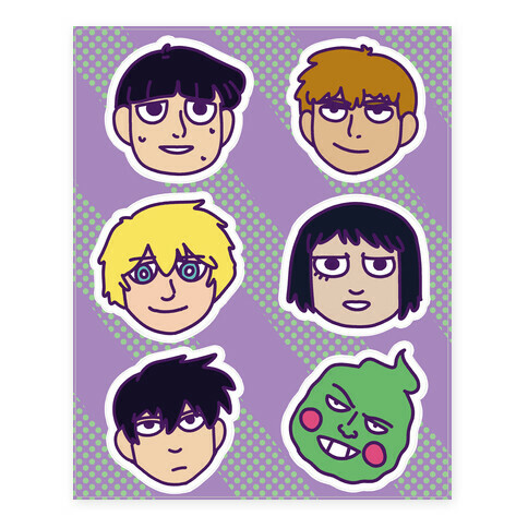 Mob Psycho 100 Stickers Stickers and Decal Sheet