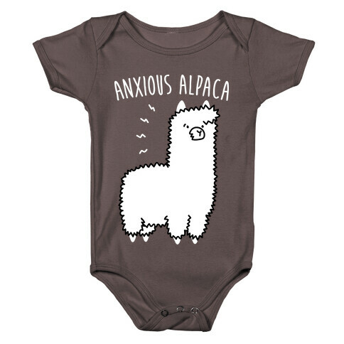 Anxious Alpaca Baby One-Piece