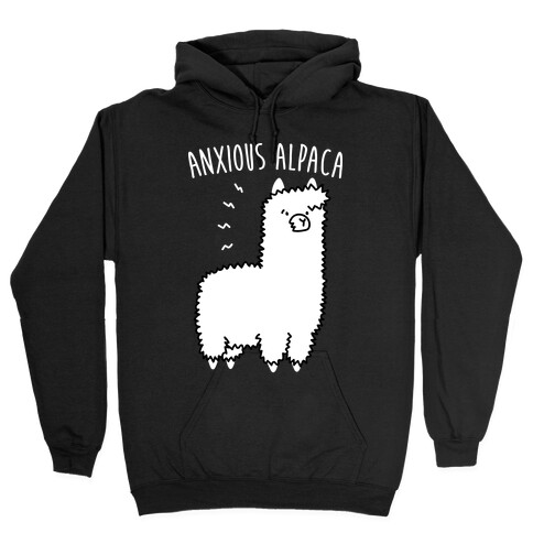 Anxious Alpaca Hooded Sweatshirt