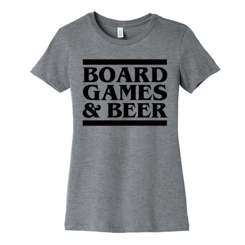 Board Games & Beer Womens T-Shirt