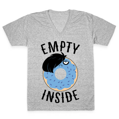 Empty Inside V-Neck Tee Shirt