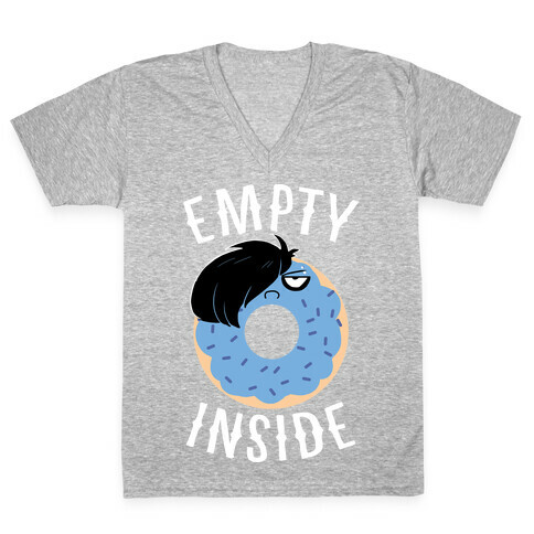 Empty Inside V-Neck Tee Shirt