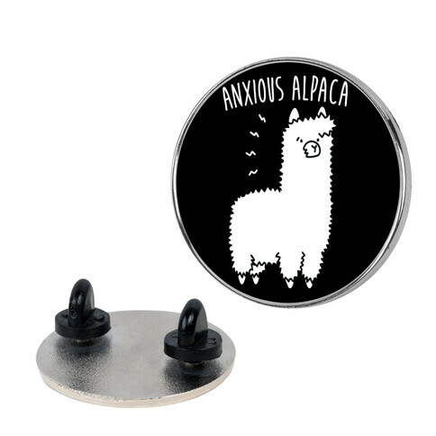 Anxious Alpaca Pin