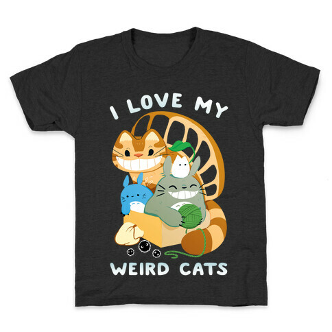 I love my weird cats Kids T-Shirt