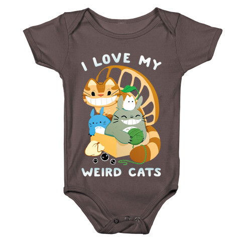 I love my weird cats Baby One-Piece