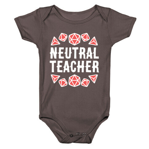 Neutral Teacher Baby One-Piece
