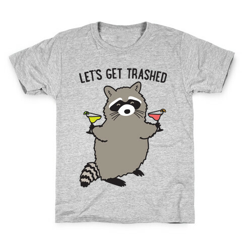 Let's Get Trashed Margarita Raccoon Kids T-Shirt