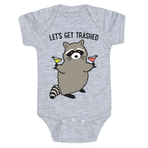 Let's Get Trashed Margarita Raccoon Baby One-Piece