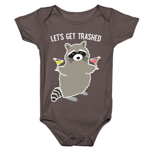 Let's Get Trashed Margarita Raccoon Baby One-Piece