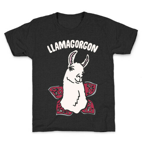 llamagorgon Parody White Print Kids T-Shirt