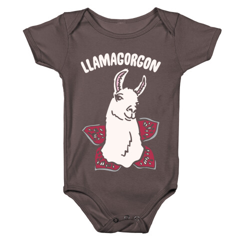 llamagorgon Parody White Print Baby One-Piece