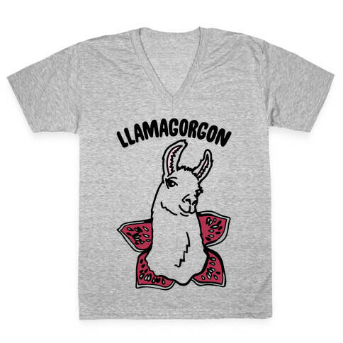 llamagorgon Parody V-Neck Tee Shirt