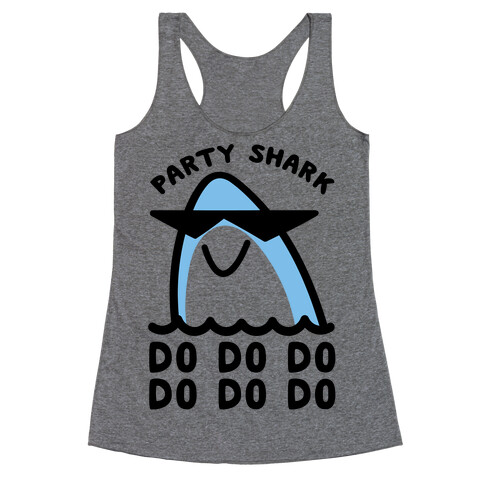 Party Shark Parody Racerback Tank Top