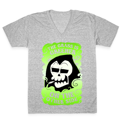 The Grass Is Greener On The Other Side V-Neck Tee Shirt
