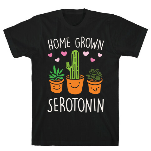 Home Grown Serotonin White Print T-Shirt