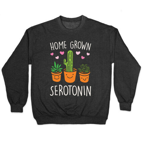 Home Grown Serotonin White Print Pullover