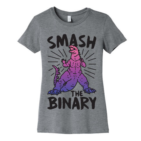 Smash The Binary Genderfluid Kaiju Womens T-Shirt