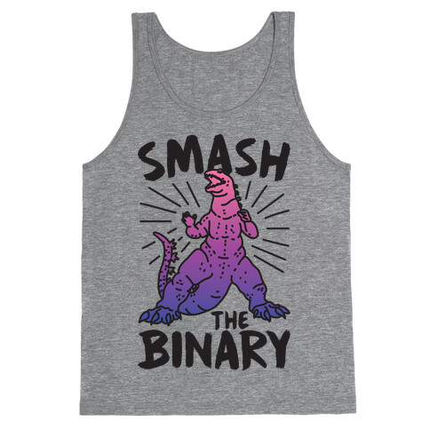 Smash The Binary Genderfluid Kaiju Tank Top