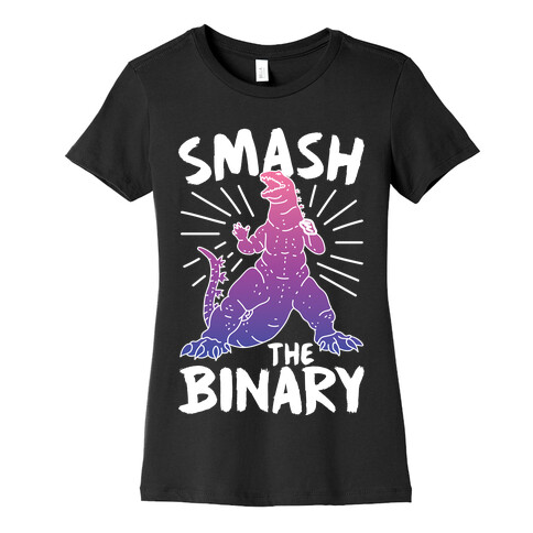 Smash The Binary Genderfluid Kaiju Womens T-Shirt