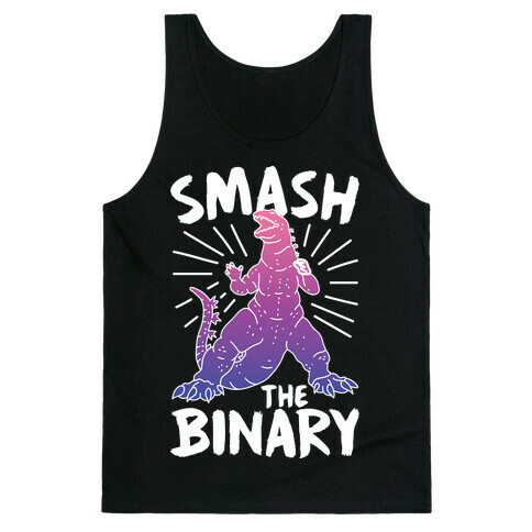 Smash The Binary Genderfluid Kaiju Tank Top