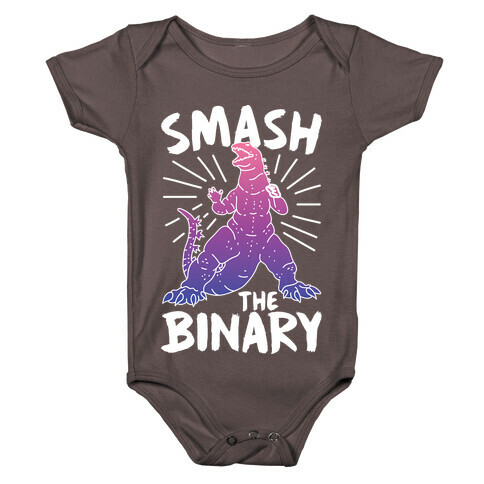 Smash The Binary Genderfluid Kaiju Baby One-Piece