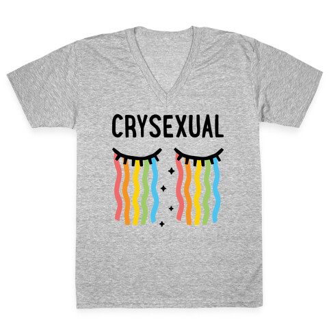 Crysexual V-Neck Tee Shirt