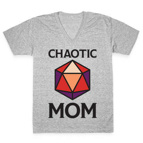 Chaotic Mom V-Neck Tee Shirt