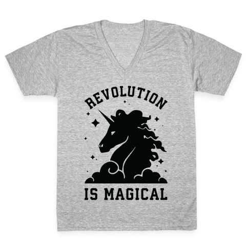 Revolution is Magic V-Neck Tee Shirt