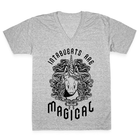 Introverts are Magical V-Neck Tee Shirt