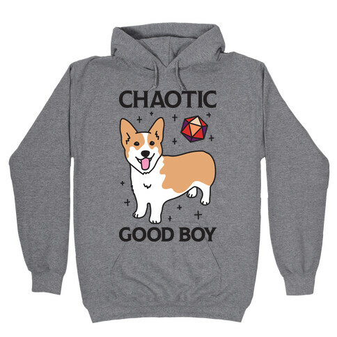 Chaotic Good Boy Corgi Hooded Sweatshirt