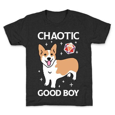 Chaotic Good Boy Corgi Kids T-Shirt