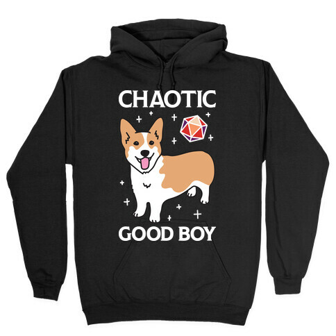 Chaotic Good Boy Corgi Hooded Sweatshirt