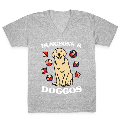 Dungeons & Doggos V-Neck Tee Shirt