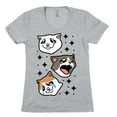 Crying Cats  Womens T-Shirt