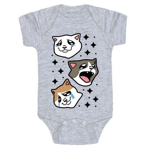 Crying Cats  Baby One-Piece