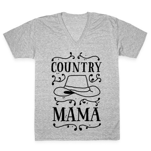 Country Mama  V-Neck Tee Shirt