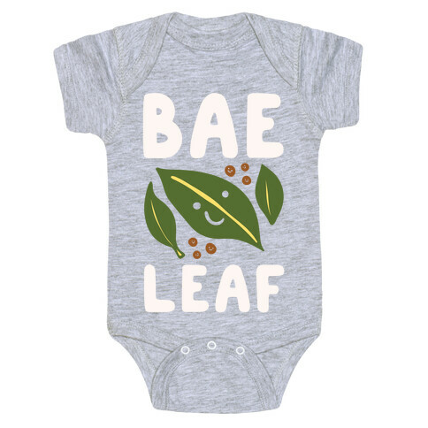 Bae Leaf White Print Baby One-Piece