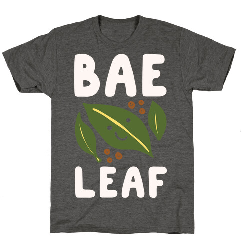 Bae Leaf White Print T-Shirt