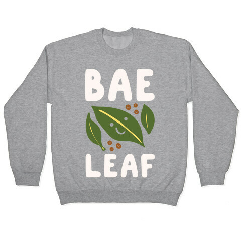 Bae Leaf White Print Pullover