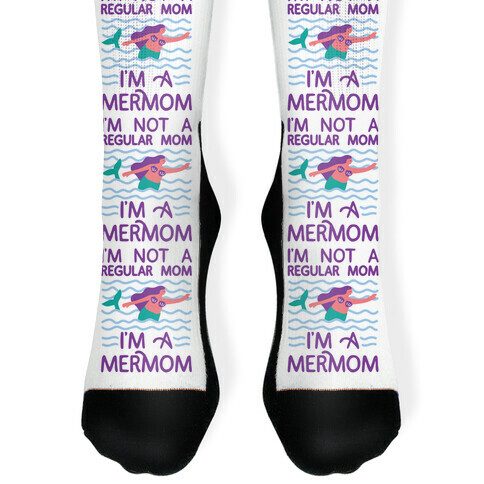 I'm Not A Regular Mom I'm A Mermom Sock