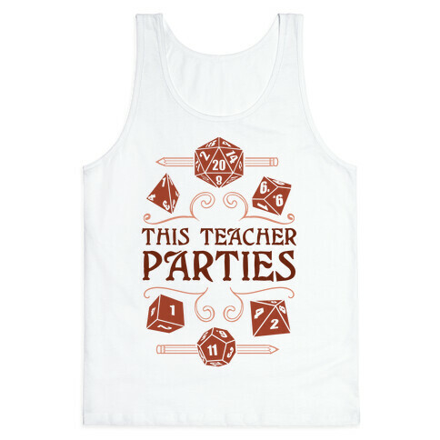 This Teacher Parties Tank Top