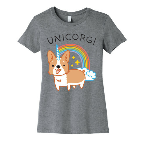 Unicorgi Corgi Unicorn Womens T-Shirt
