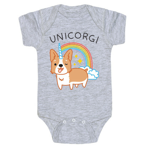 Unicorgi Corgi Unicorn Baby One-Piece