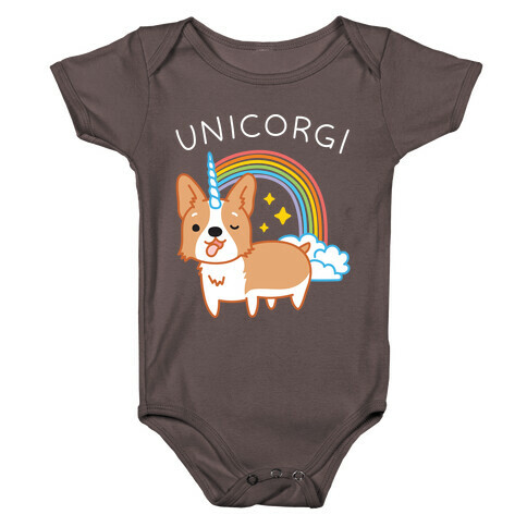 Unicorgi Corgi Unicorn Baby One-Piece