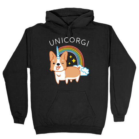 Unicorgi Corgi Unicorn Hooded Sweatshirt