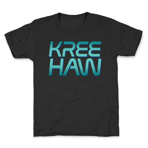 Kree Haw Parody White Print Kids T-Shirt