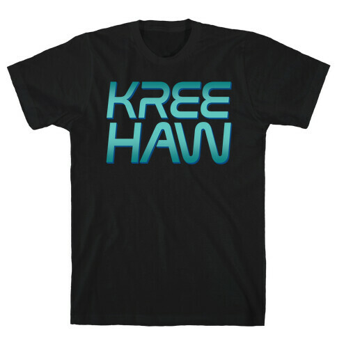 Kree Haw Parody White Print T-Shirt