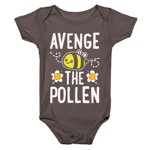 Avenge The Pollen Parody White Print Baby One-Piece