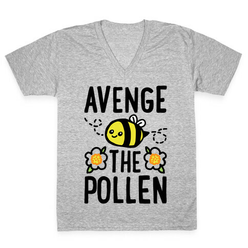 Avenge The Pollen Parody V-Neck Tee Shirt