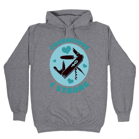 Courageous & Strong Hooded Sweatshirt